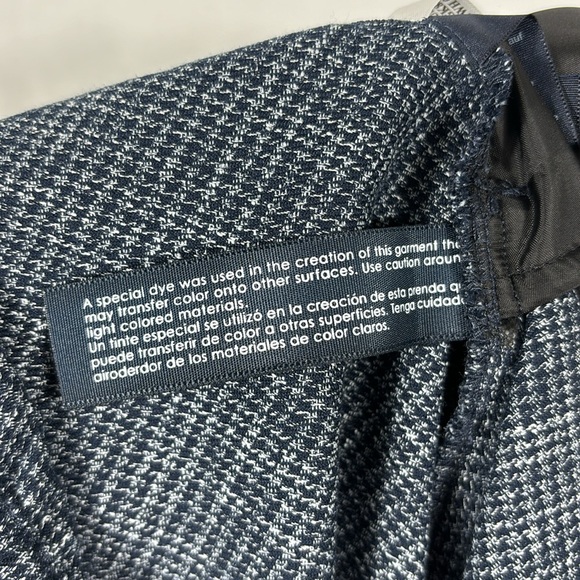 Tommy Hilfiger Houndstooth Blue Berkshire Ankle Trouser Dress Pants | Size Large - Picture 9 of 9